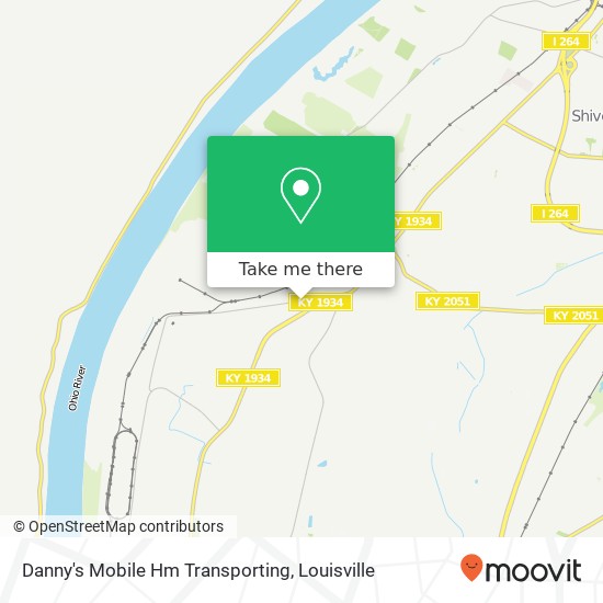 Danny's Mobile Hm Transporting map