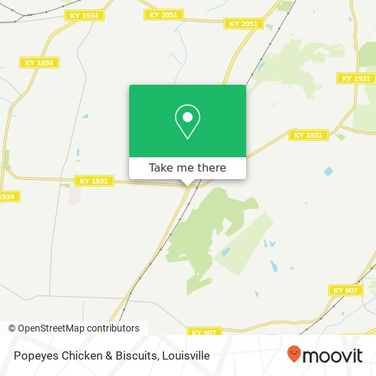 Mapa de Popeyes Chicken & Biscuits