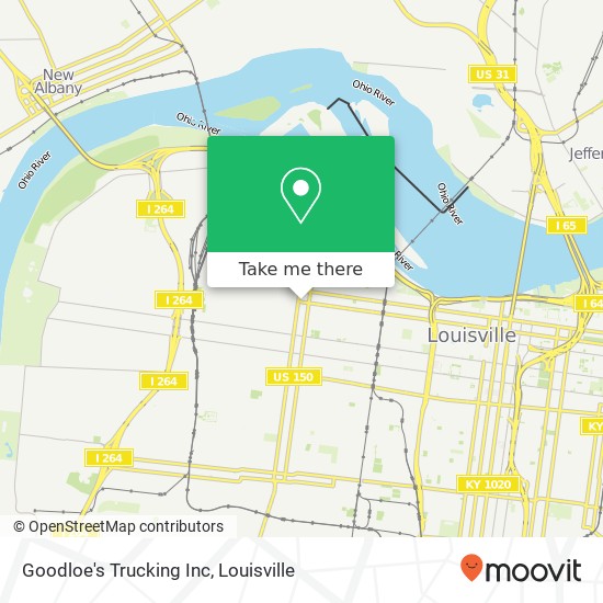 Mapa de Goodloe's Trucking Inc