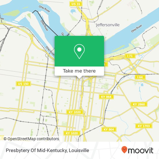 Presbytery Of Mid-Kentucky map