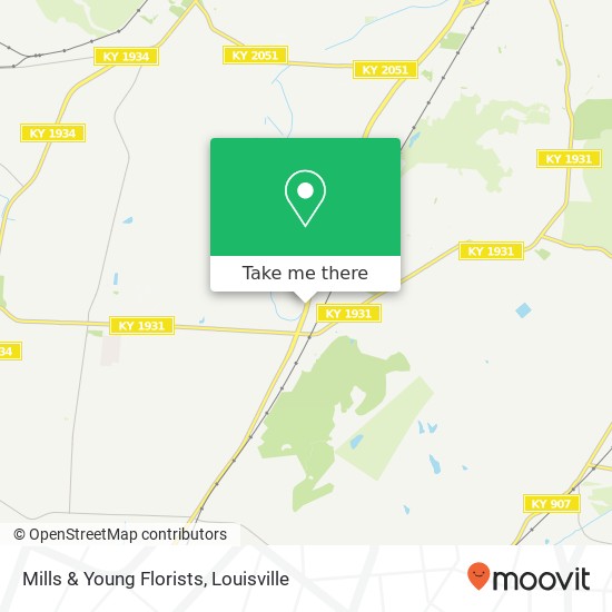 Mapa de Mills & Young Florists