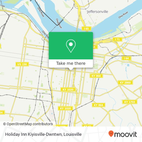 Mapa de Holiday Inn Kiyisville-Dwntwn