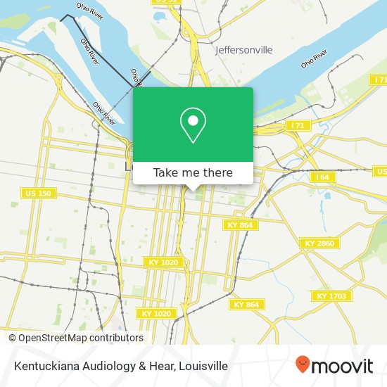 Kentuckiana Audiology & Hear map