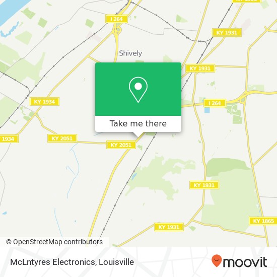 Mapa de McLntyres Electronics