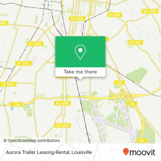 Aurora Trailer Leasing-Rental map