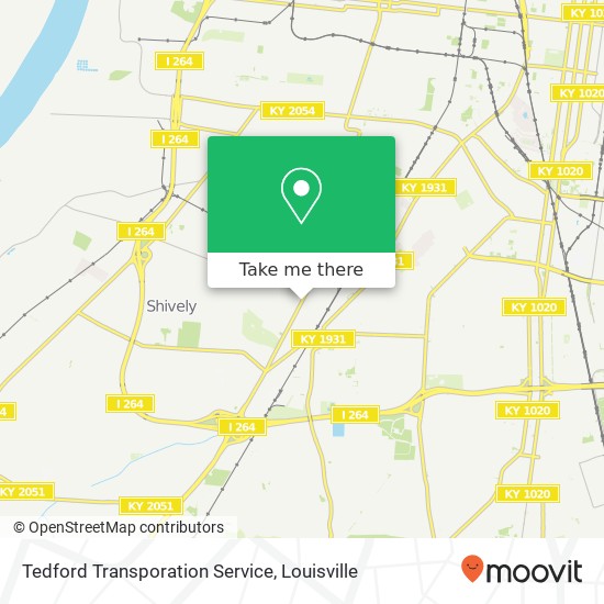 Mapa de Tedford Transporation Service