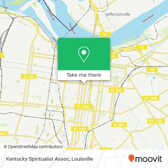 Mapa de Kentucky Spiritualist Assoc