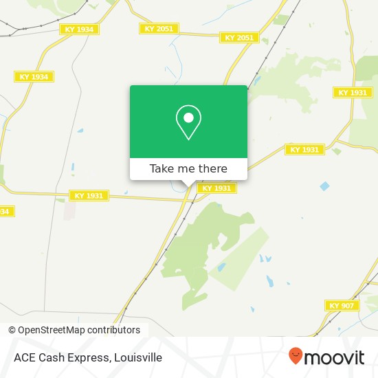 ACE Cash Express map