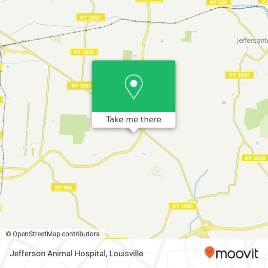 Mapa de Jefferson Animal Hospital