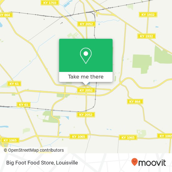 Big Foot Food Store map