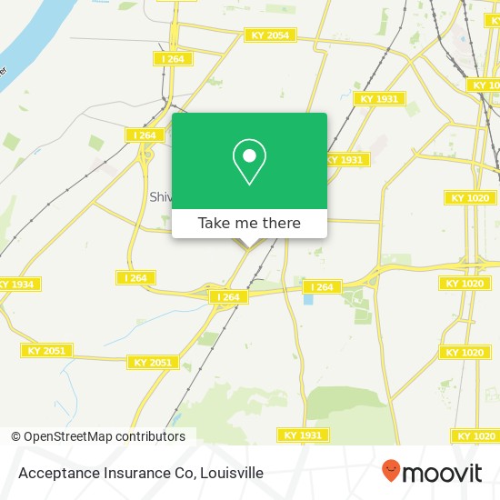 Mapa de Acceptance Insurance Co