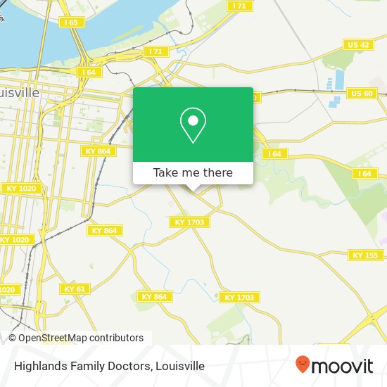 Highlands Family Doctors map