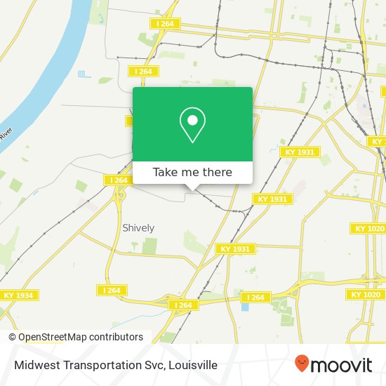 Midwest Transportation Svc map