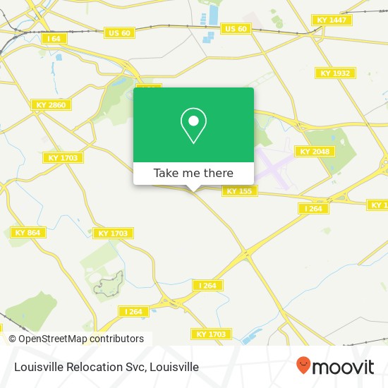 Mapa de Louisville Relocation Svc