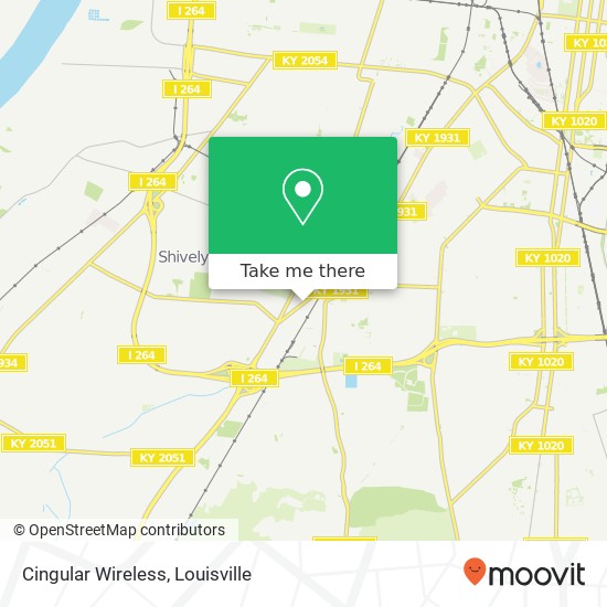 Mapa de Cingular Wireless