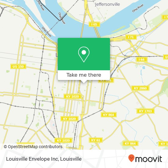 Mapa de Louisville Envelope Inc