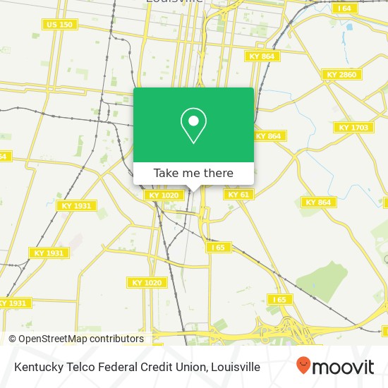 Mapa de Kentucky Telco Federal Credit Union