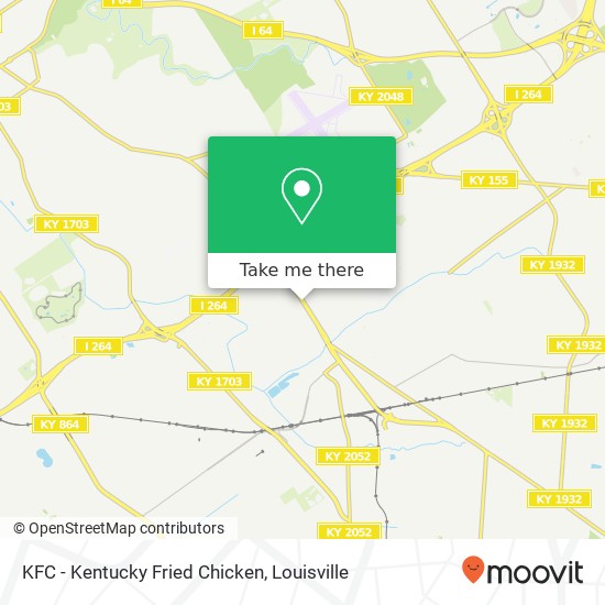 Mapa de KFC - Kentucky Fried Chicken