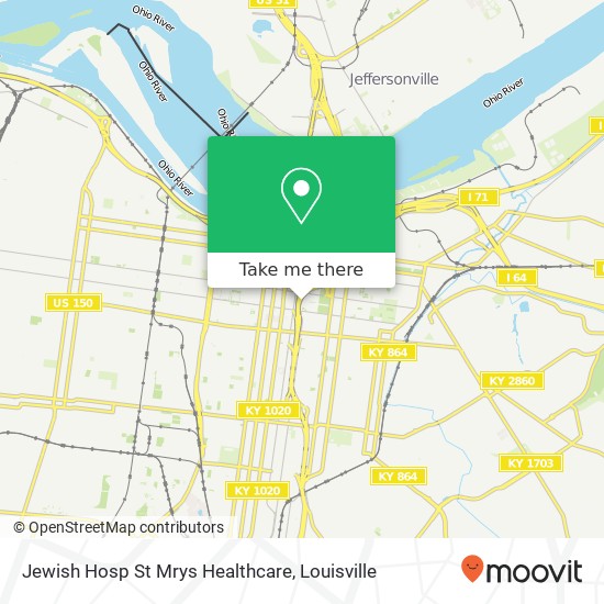 Mapa de Jewish Hosp St Mrys Healthcare