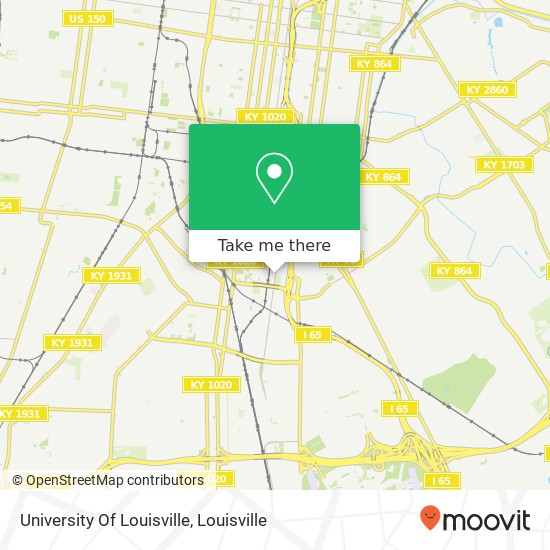 University Of Louisville map