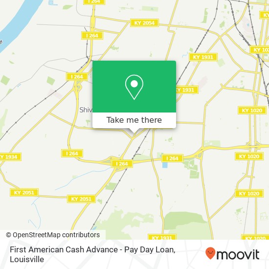 First American Cash Advance - Pay Day Loan map