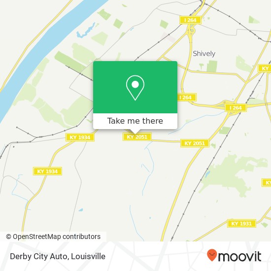 Derby City Auto map