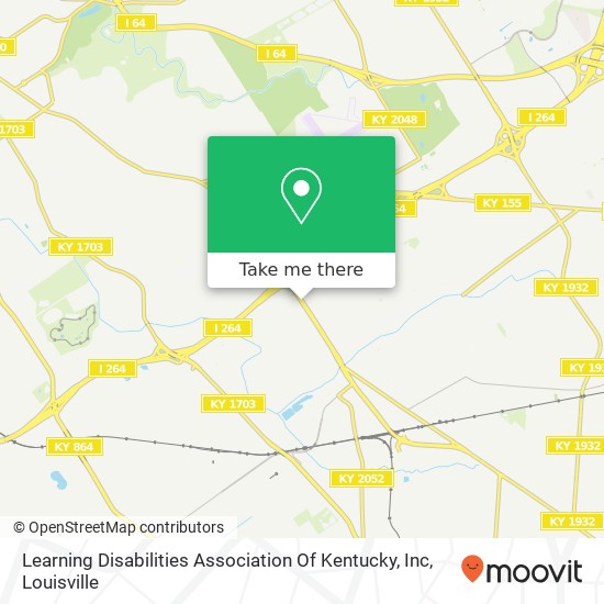 Learning Disabilities Association Of Kentucky, Inc map