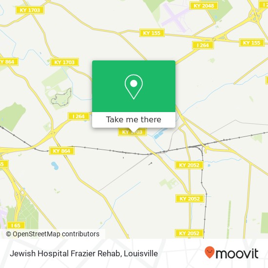 Jewish Hospital Frazier Rehab map