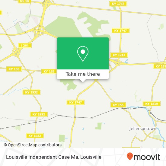 Louisville Independant Case Ma map