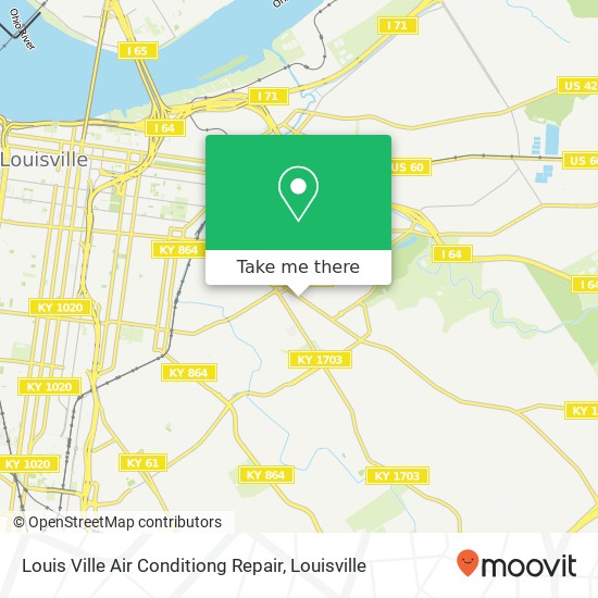 Mapa de Louis Ville Air Conditiong Repair