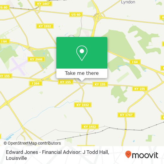 Mapa de Edward Jones - Financial Advisor: J Todd Hall