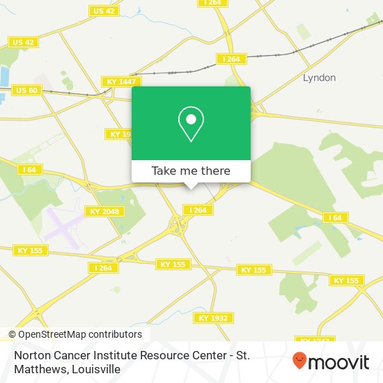 Norton Cancer Institute Resource Center - St. Matthews map