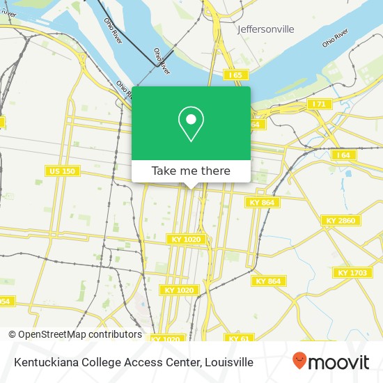 Mapa de Kentuckiana College Access Center