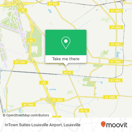 InTown Suites-Louisville Airport map