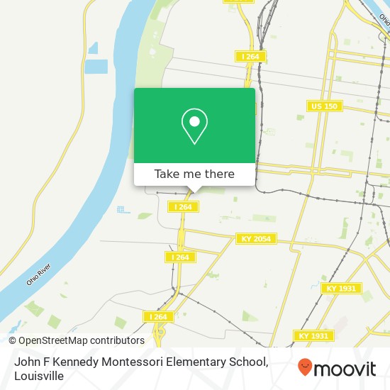 John F Kennedy Montessori Elementary School map