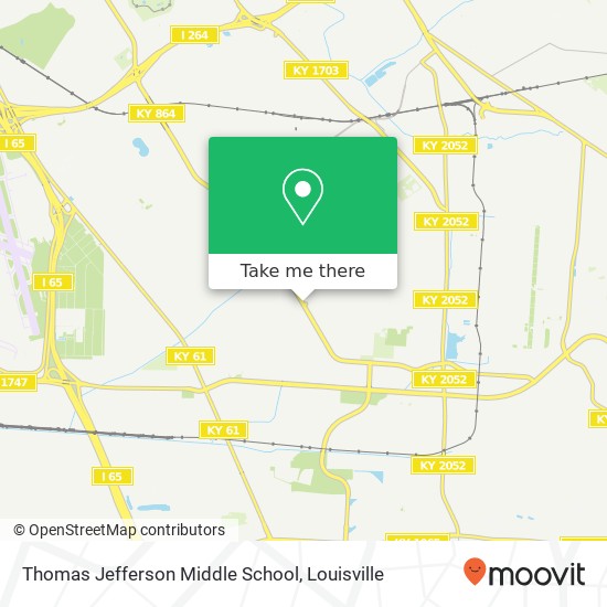Mapa de Thomas Jefferson Middle School