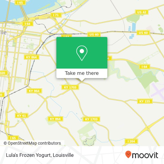 Lula's Frozen Yogurt map