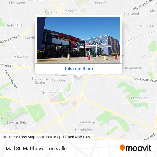 Mall St. Matthews map