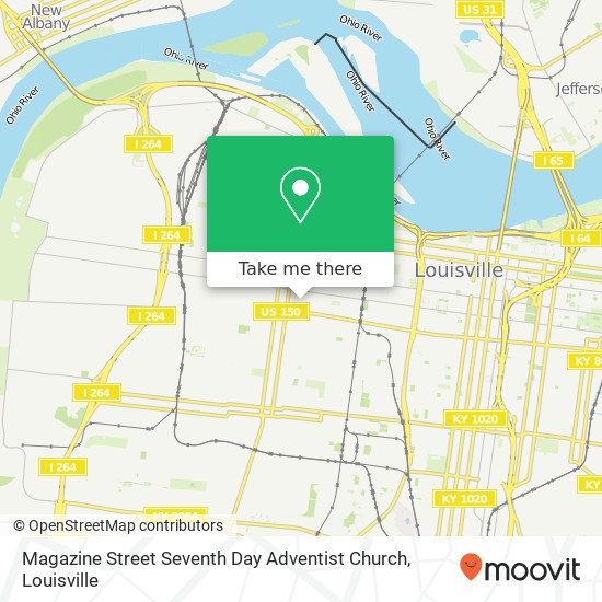 Mapa de Magazine Street Seventh Day Adventist Church