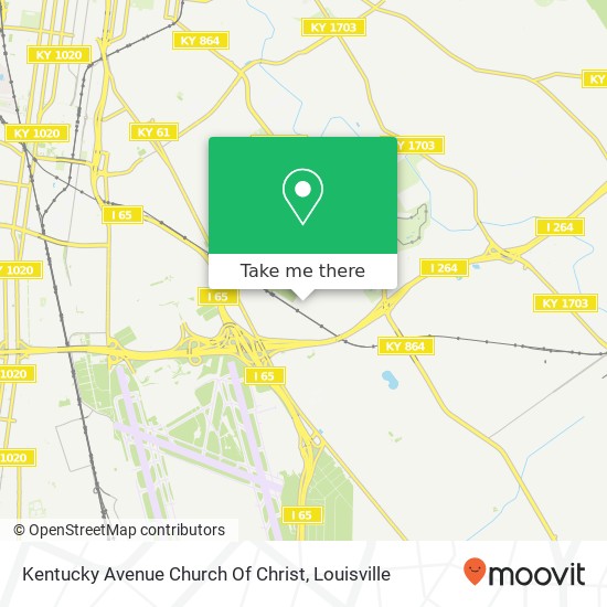 Kentucky Avenue Church Of Christ map