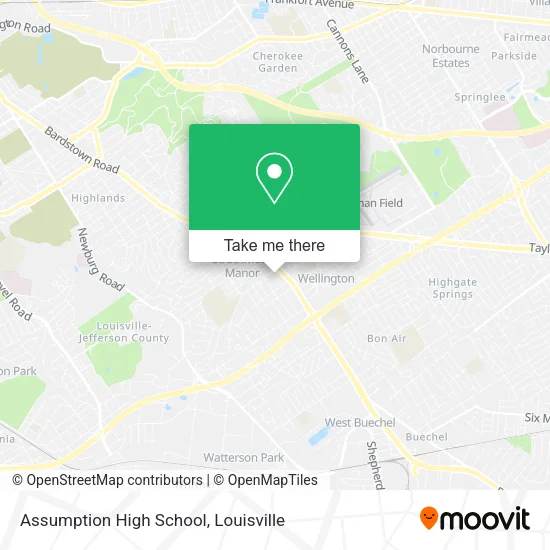 Assumption High School map