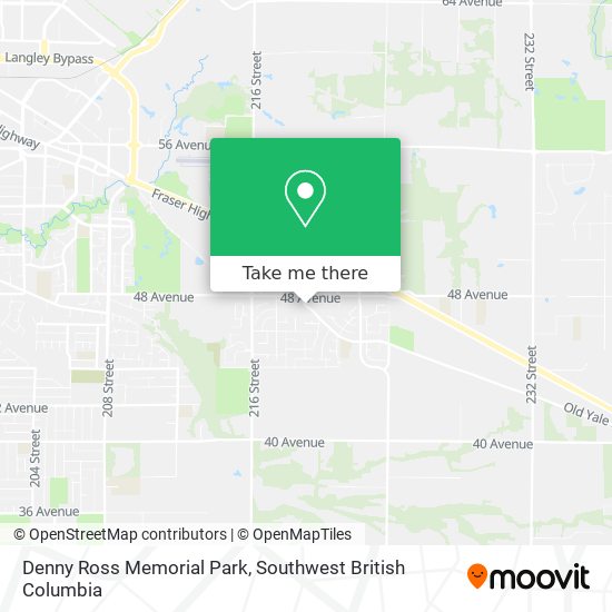 Denny Ross Memorial Park map