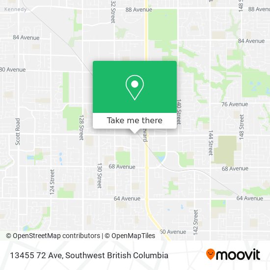 13455 72 Ave map