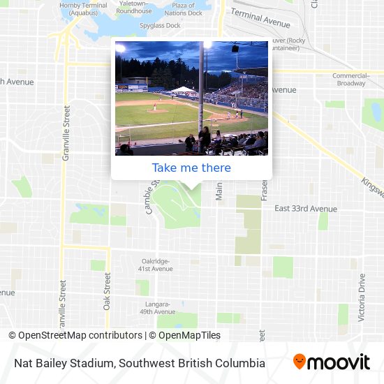 Nat Bailey Stadium map