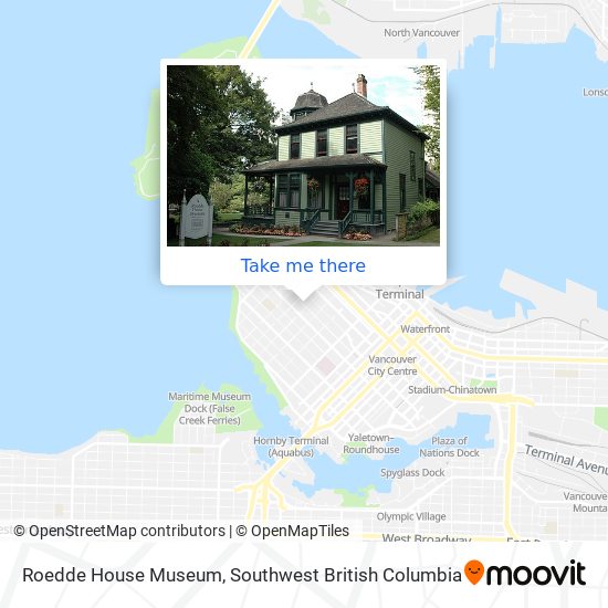 Roedde House Museum map