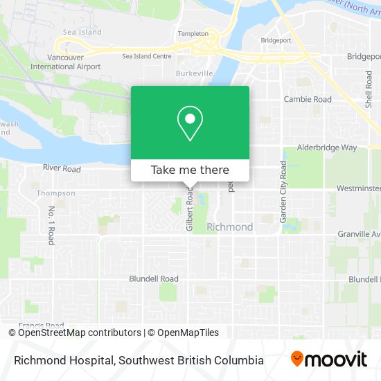 Richmond Hospital map