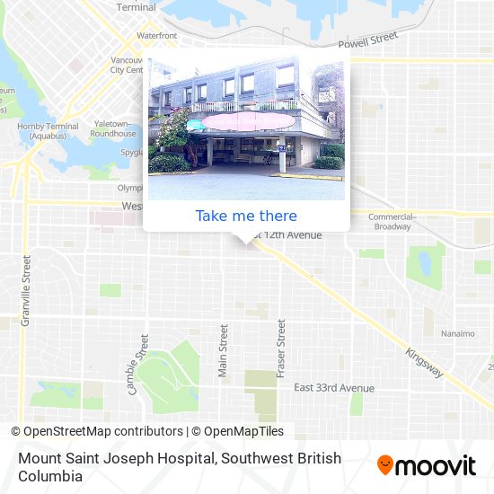 Mount Saint Joseph Hospital plan