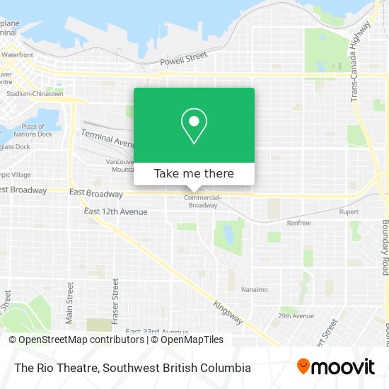 The Rio Theatre map