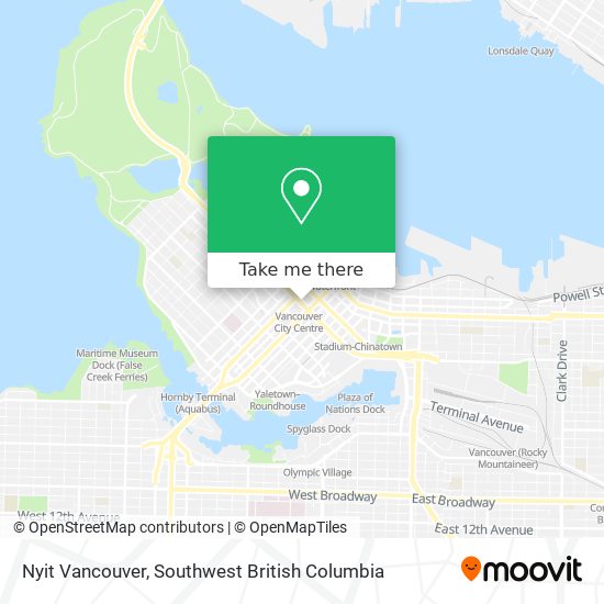 Nyit Vancouver map