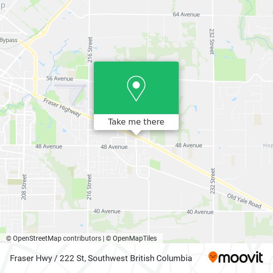 Fraser Hwy / 222 St map